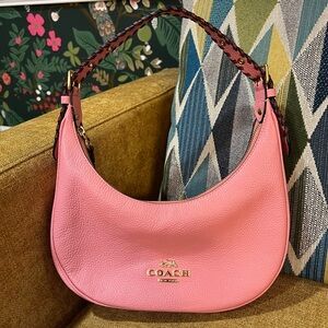 Coach Bailey Hobo Pink Leather Shoulder Bag
